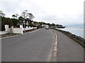 View back along Seafront Road from the entrance to Clanbrassil Court