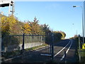 Access road to Crossing Offices on the A282