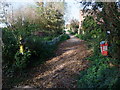 Footpath round the west side of Willington