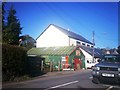 Tin Shed Museum with Memorial Hall behind, Laugharne