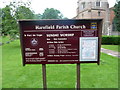 St Mary the Virgin, Harefield, Noticeboard