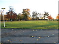 Lawn on the ACS International School campus, Cobham