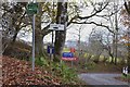 NN9062 : Signs by road junction, Killiecrankie by Jim Barton