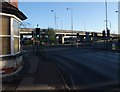 Beeston Road (A6005) entering Dunkirk Roundabout below Clifton Boulevard (A52)