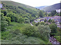 Site of Abergwnfi station in Cwm Afan Valley