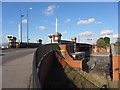 Bascule bridge at King George V dock