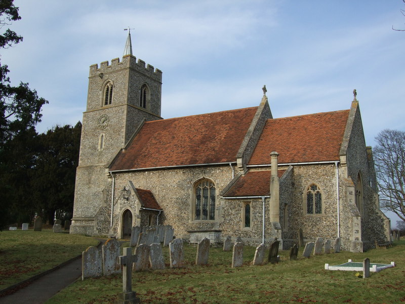 All Saints church, Little Munden © Dave Kelly :: Geograph Britain and ...