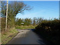 Road junction on Long Mountain