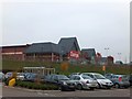 Supermarket car park (Tesco) and Retail Park