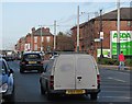 Hyson Green: traffic on Radford Road