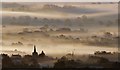 SO7937 : Castlemorton church and November mist by Bob Embleton