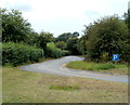 Eastern end of a long parking area SW of Llangua