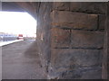 Benchmark under the railway between the canal and Blast Lane