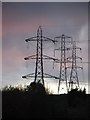 Pylons near Ainley Top