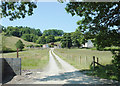 Farm road north-west  of Llangybi, Ceredigion