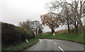 Entering Knockin from the eastbound B4396