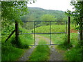 Gate and entrance to Radio Mast track