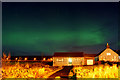 HP6208 : Aurora borealis over Ivy Cottage, Baltasound by Mike Pennington
