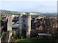 TQ4110 : Norman Gatehouse and The Barbican, Lewes Castle by PAUL FARMER