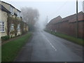 Lane heading east near Salutation Farm