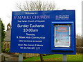 St Marks Church, Heyside, Nameboard