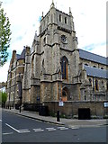 TQ2581 : Corner view of St Mary of the Angels Catholic Church, London W2 by Jaggery