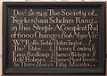 St Mary, Church Street, Twickenham - Bell ringing board