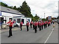 An accordion band, Castlederg