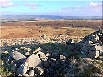 NT9820 : Eastern cairn, Dod Hill by Andrew Curtis