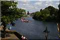 SJ4065 : Chester: looking up the Dee from the city walls by Christopher Hilton