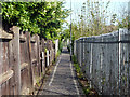 Path by the railway, Upminster