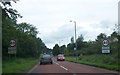 Entering Lisnaskea from the south along the A34