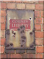 Old sign on Caythorpe school