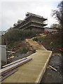 Steps to building site, Barton Hill Way