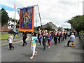 Ardbarron Orange Lodge parading at Castlederg