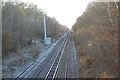 Railway lines towards Headcorn