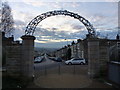 Looking out into Accrington