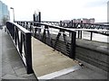 Entrance to Oyster Wharf jetty, Battersea Reach