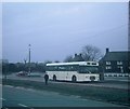 A single-decker bus at Woolton