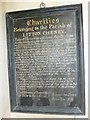 St Mary, Litton Cheney: benefactions board