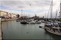 TR3864 : The Yacht Marina in Ramsgate by Steve Daniels