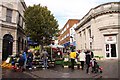 Market stalls on High Street