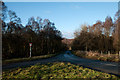 Road heading north for Partridgeclose Mill Bridge