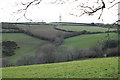 BT mast Bury Down across the fields