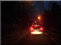 Traffic queueing on Cockshot Hill, Reigate