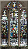 TL6973 : All Saints, Worlington - Stained glass window by John Salmon