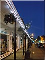 Xmas Lights on the Colonnade of Shops