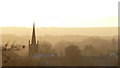 Winter sunset over Elsecar Church