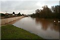 A flood wall in action