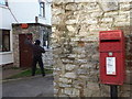 SE5626 : West Haddlesey: the post office and postbox № YO8 39 by Chris Downer